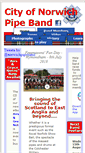 Mobile Screenshot of norwichpipeband.net